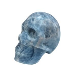 Calcite Skull, Hand Carved, Fine Art Sculpture